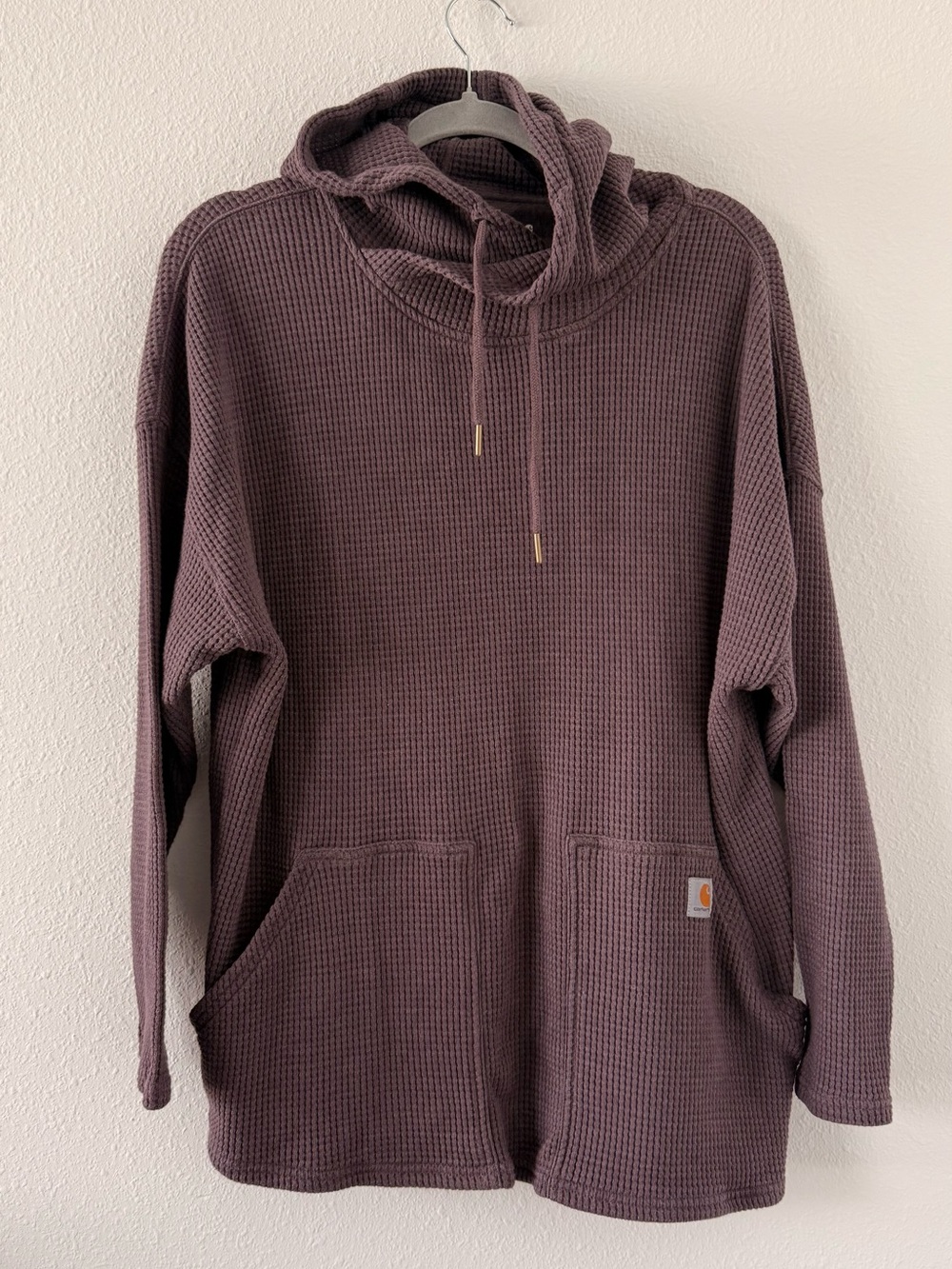 Carhartt Women's Waffle-Knit Hoodie - Plum